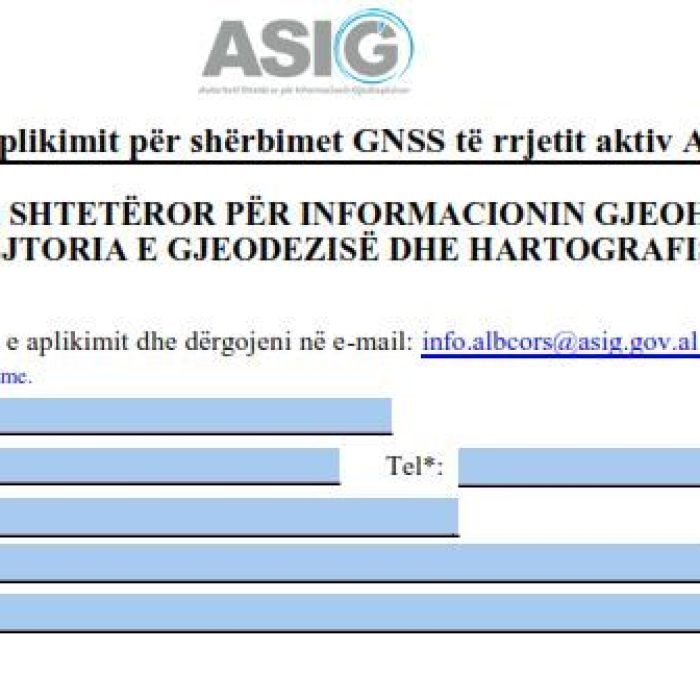 NOTIFICATION FOR USER REGISTRATION IN THE ALBCORS SYSTEM