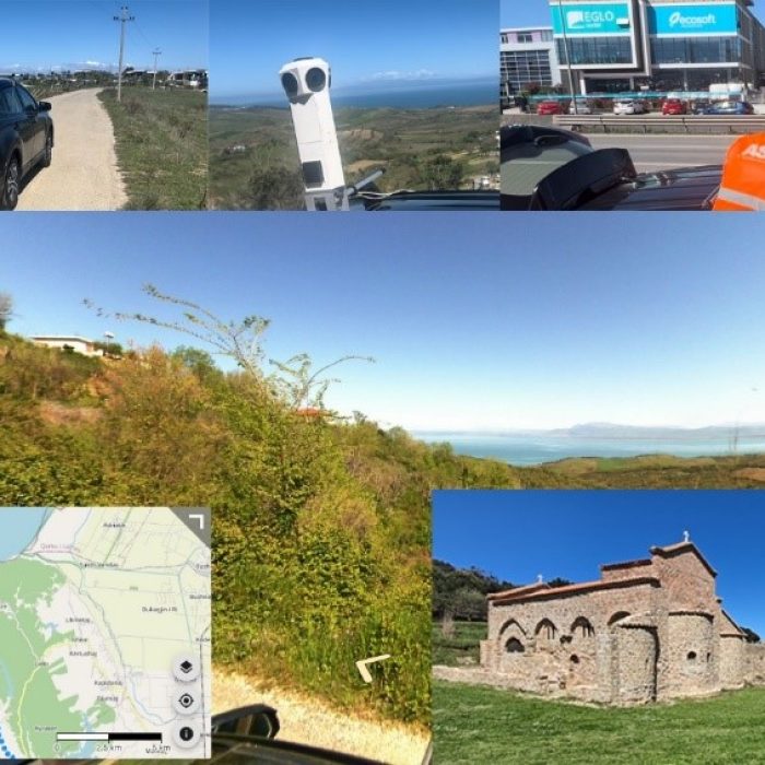 Realization of georeferenced 360° photography of the national road network and urban areas