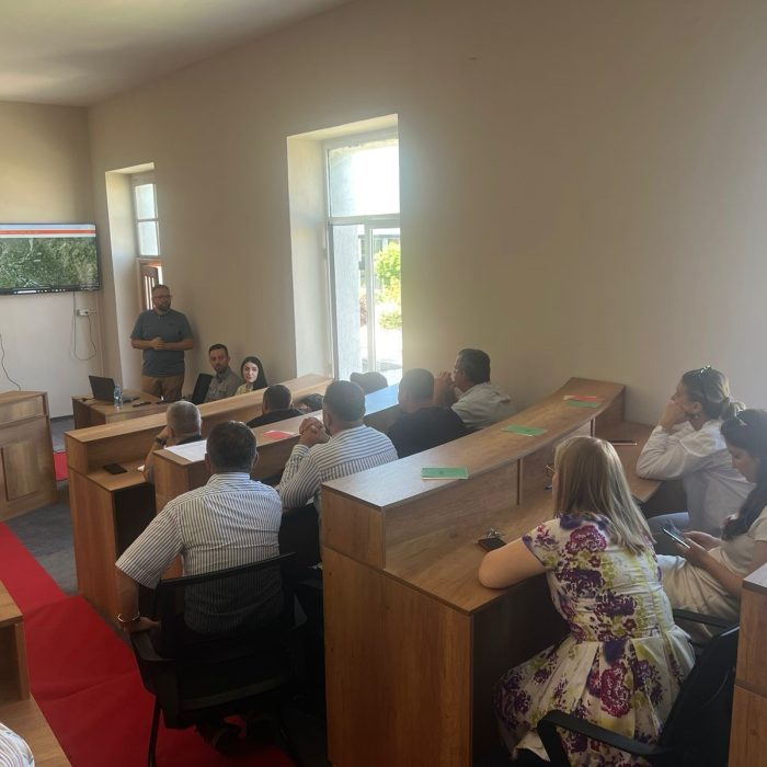 Training with the technical staff of Gramsh and Peqin Municipalities