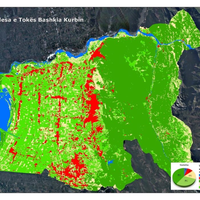 Publikohet në platformën digjitale ArcGIS Onile informacion gjeohapësinor për “Mbulesën e Tokës”, Bashkia Kurbin