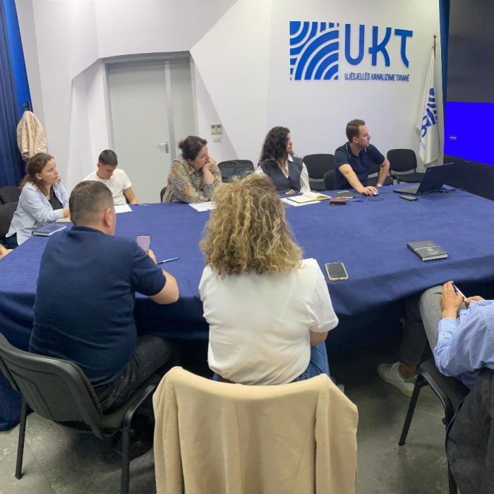 Training for the technical staff of Tirana Water Supply and Sewerage Company